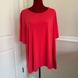 Susan Graver modern essentials liquid knit hi-low tunic